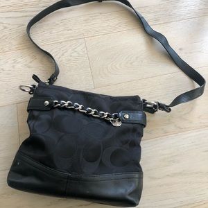 Coach Signature Black Crossbody Purse